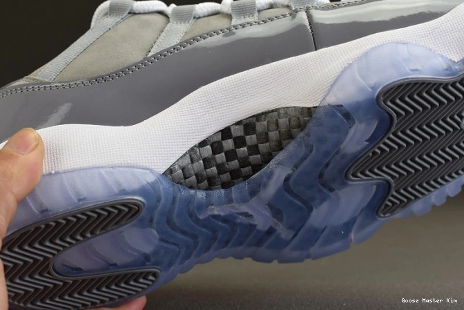 Grey Jordan Cool Low 11 Air 528895-003 0820